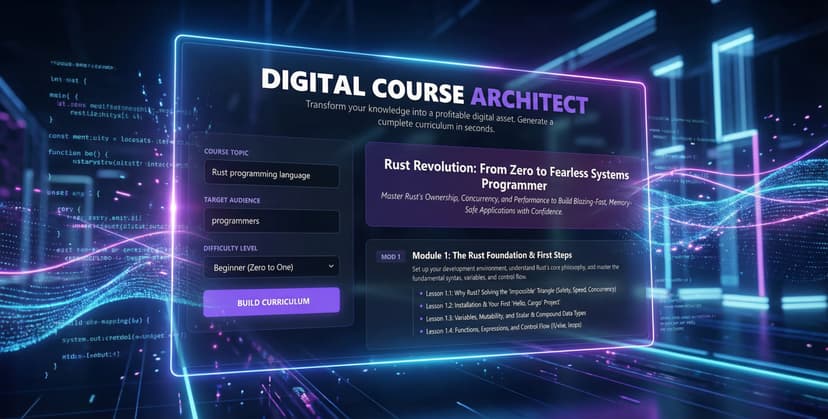 Digital Course Architect