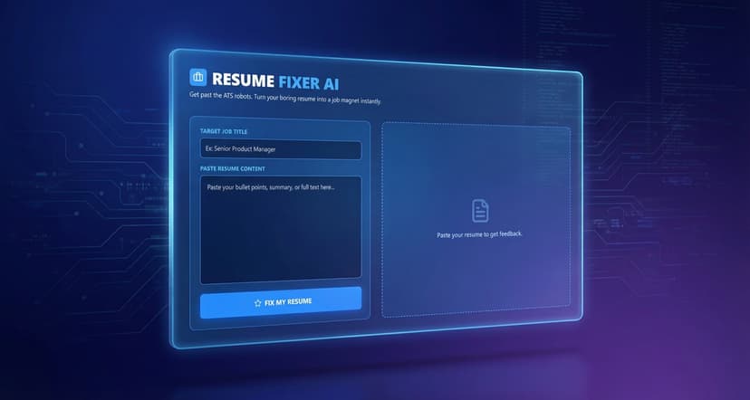 Resume Fixer AI