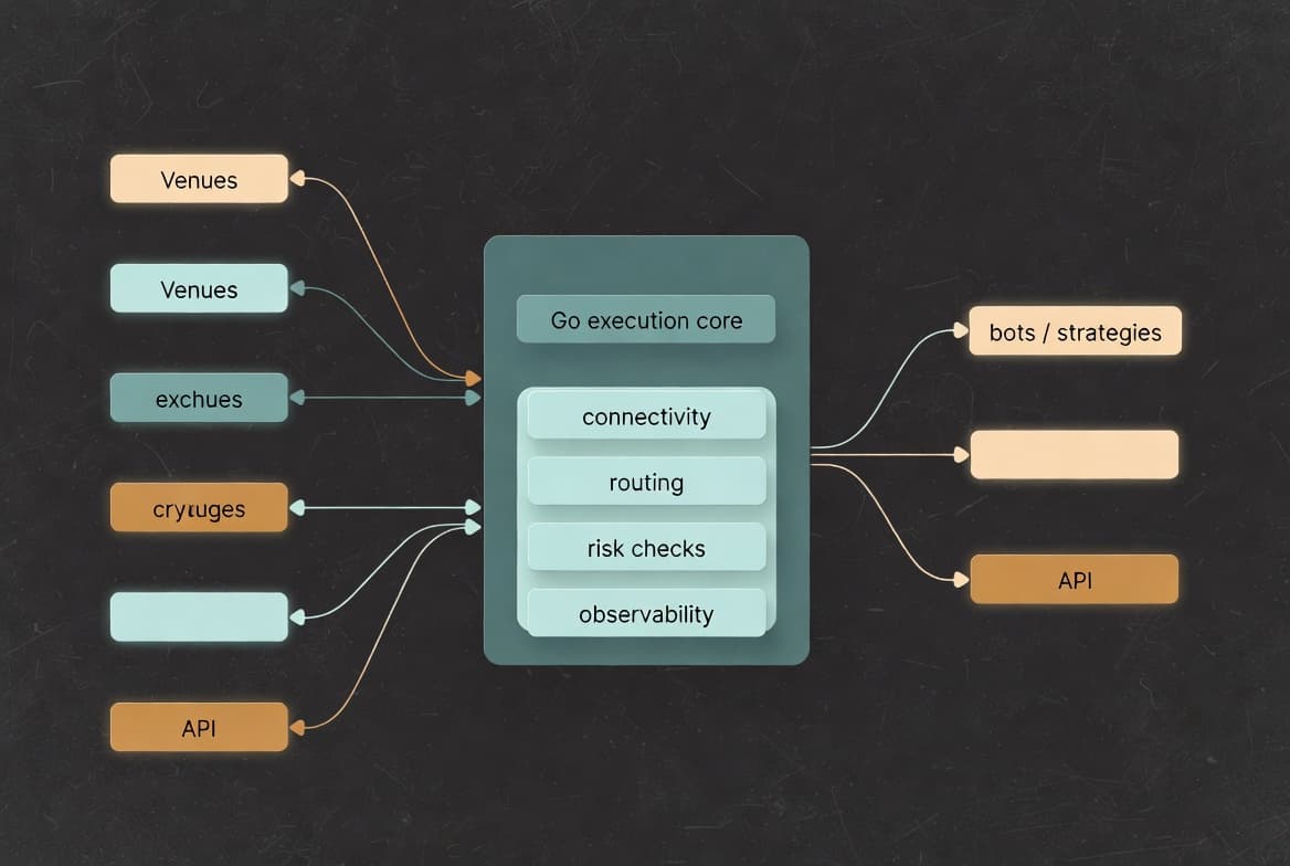 Cover image for Designing Go backends for crypto execution, not hype bots