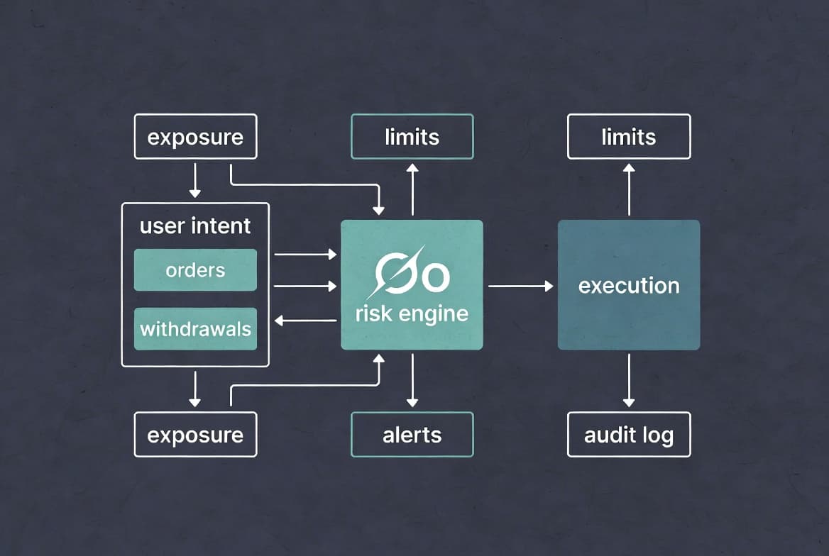 Cover image for Go for risk and limits services in crypto platforms